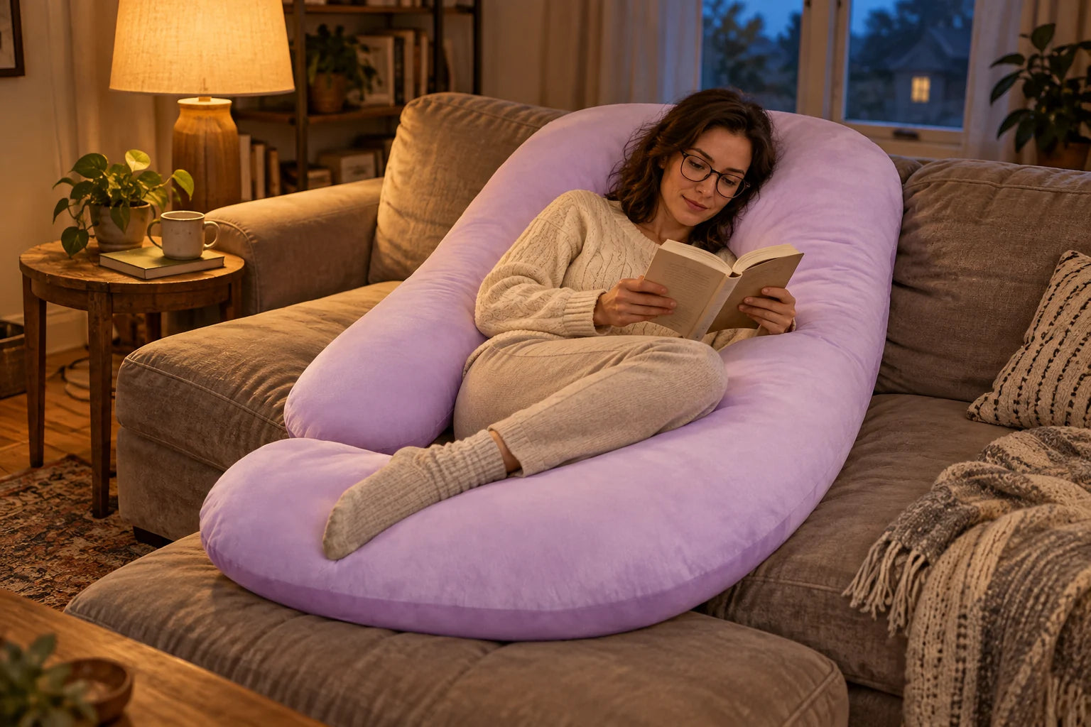 Evening reading with Cuddlebit